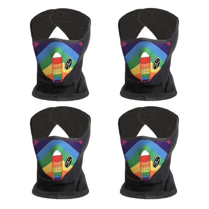 4-Pack: Unisex Rainbow Winter Ski Mask Sports & Outdoors - DailySale