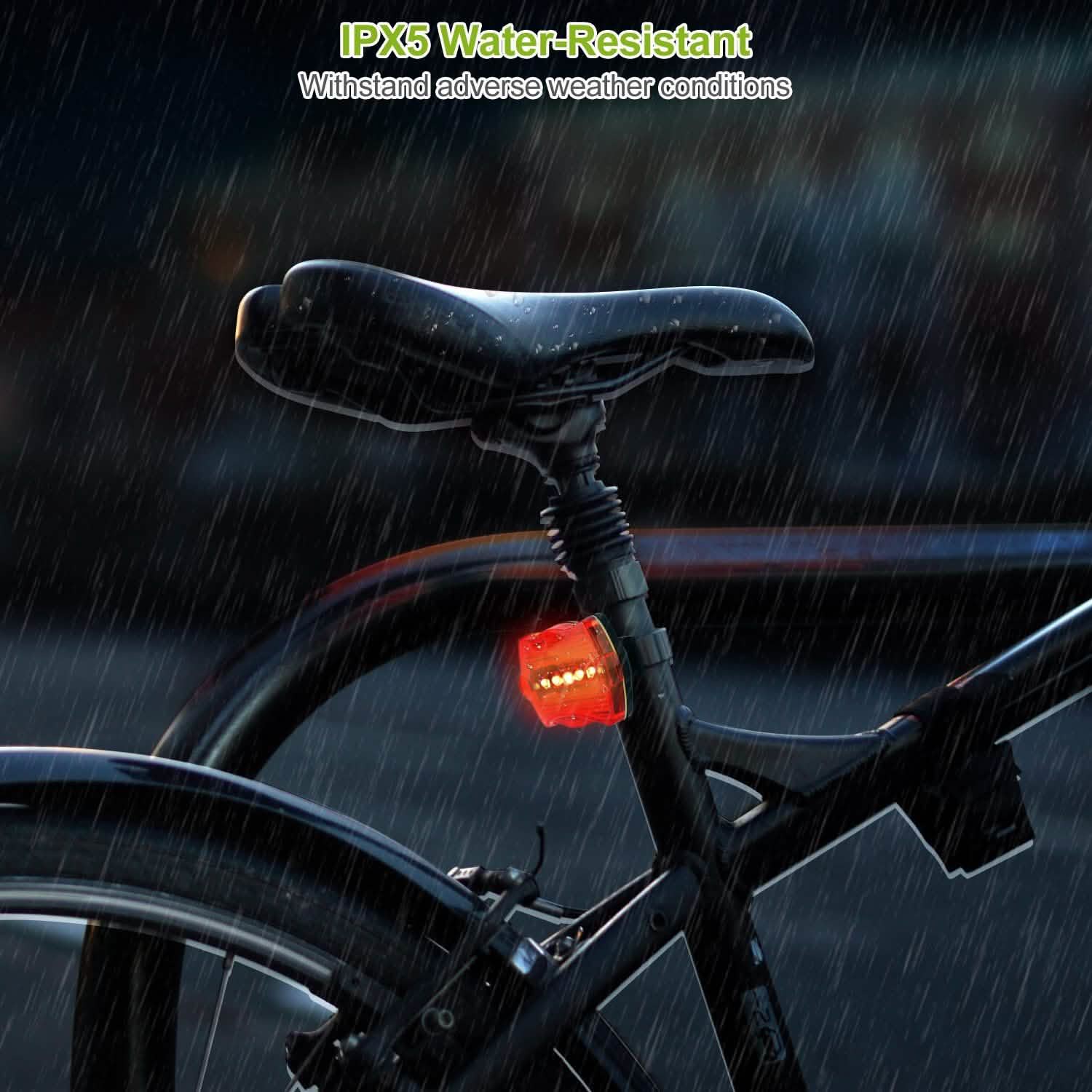4-Pack: Universal Front Rear Bike Light Set Sports & Outdoors - DailySale