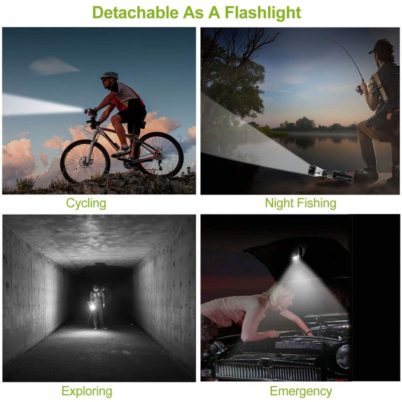 4-Pack: Universal Front Rear Bike Light Set Sports & Outdoors - DailySale