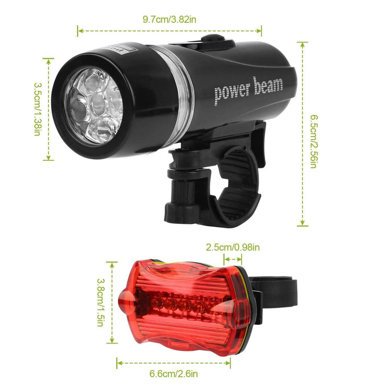 4-Pack: Universal Front Rear Bike Light Set Sports & Outdoors - DailySale