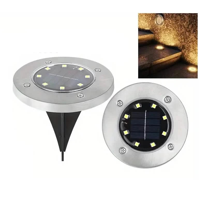 4-Pack: Waterproof Solar Garden Lights Outdoor Lighting Warm - DailySale