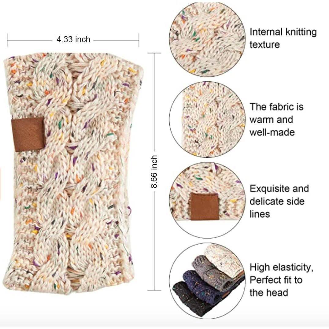 4-Pack: Women Confetti Winter Headband Wrap And Ear Warmer Women's Shoes & Accessories - DailySale