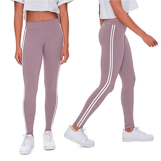 4-Pack: Women's Ultra-Soft Striped Yoga Leggings Women's Bottoms - DailySale