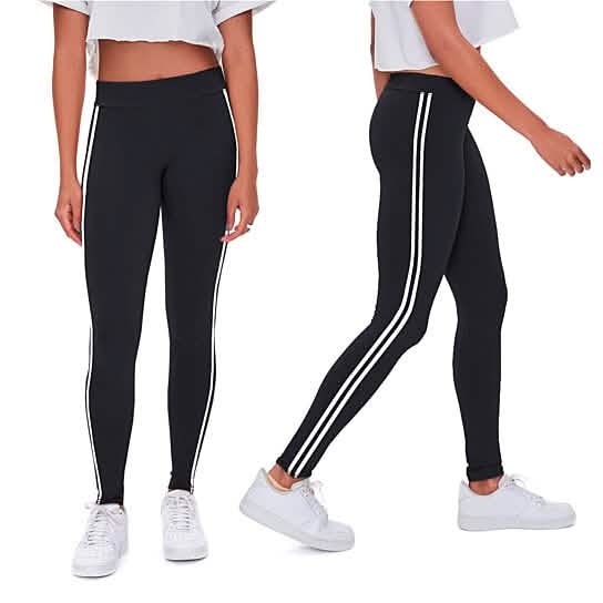 4-Pack: Women's Ultra-Soft Striped Yoga Leggings Women's Bottoms - DailySale