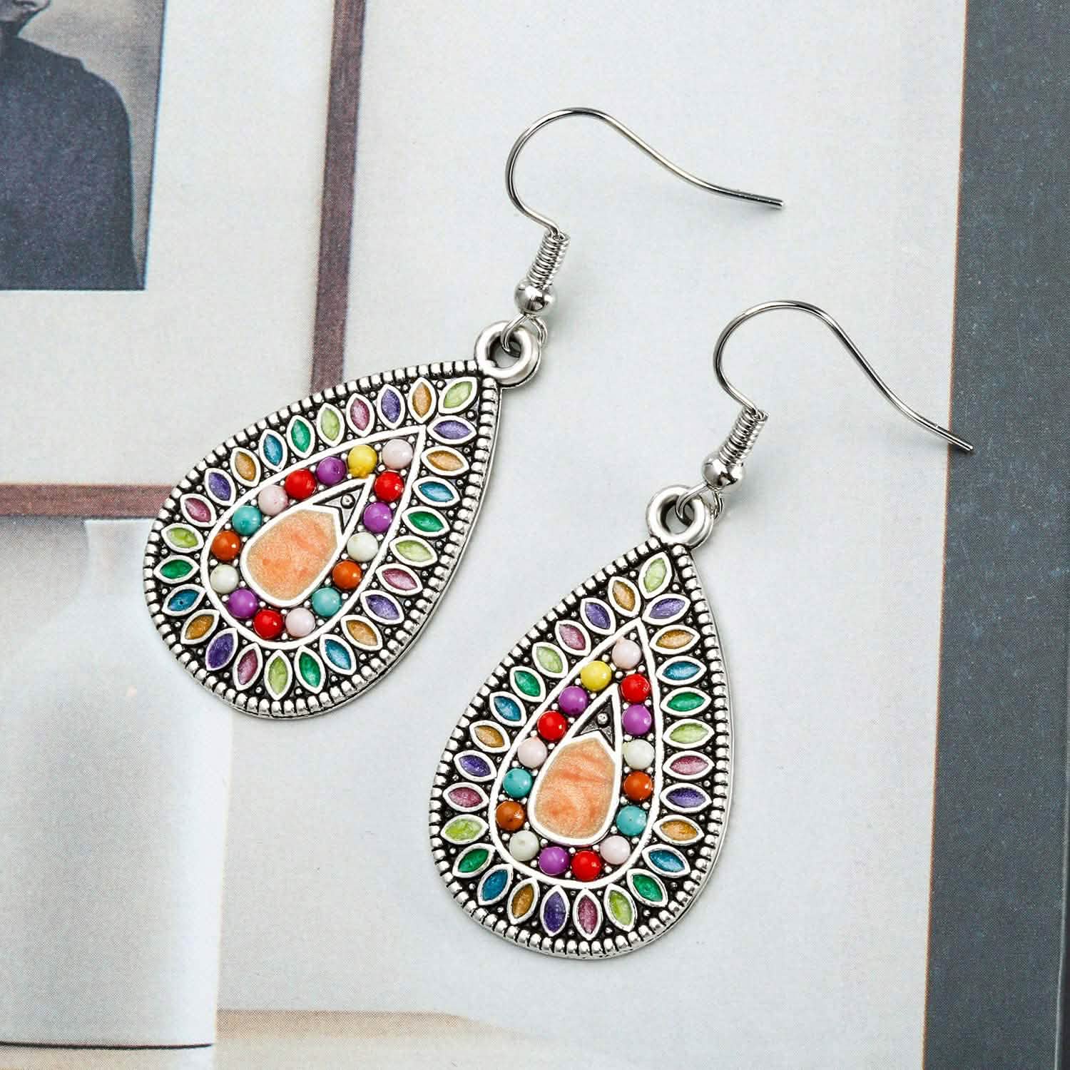 4-Pair: Bohemian Vintage Dangle Earrings Earrings - DailySale