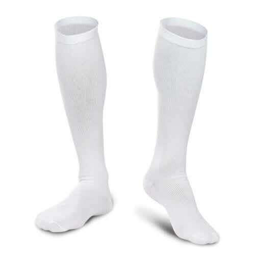 4-Pairs: White L/XL Compression Socks Running Sports Graduated Travel Sports & Outdoors - DailySale