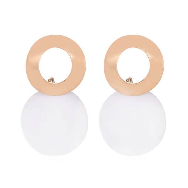 4-Pairs: Women's Holiday Chrome Geometric Ball Earrings Earrings - DailySale