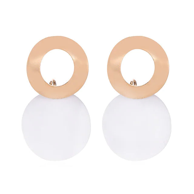 4-Pairs: Women's Holiday Chrome Geometric Ball Earrings Earrings - DailySale