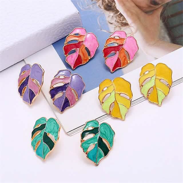 4-Pairs: Women's Vintage Leaf Fashion Earrings Earrings - DailySale