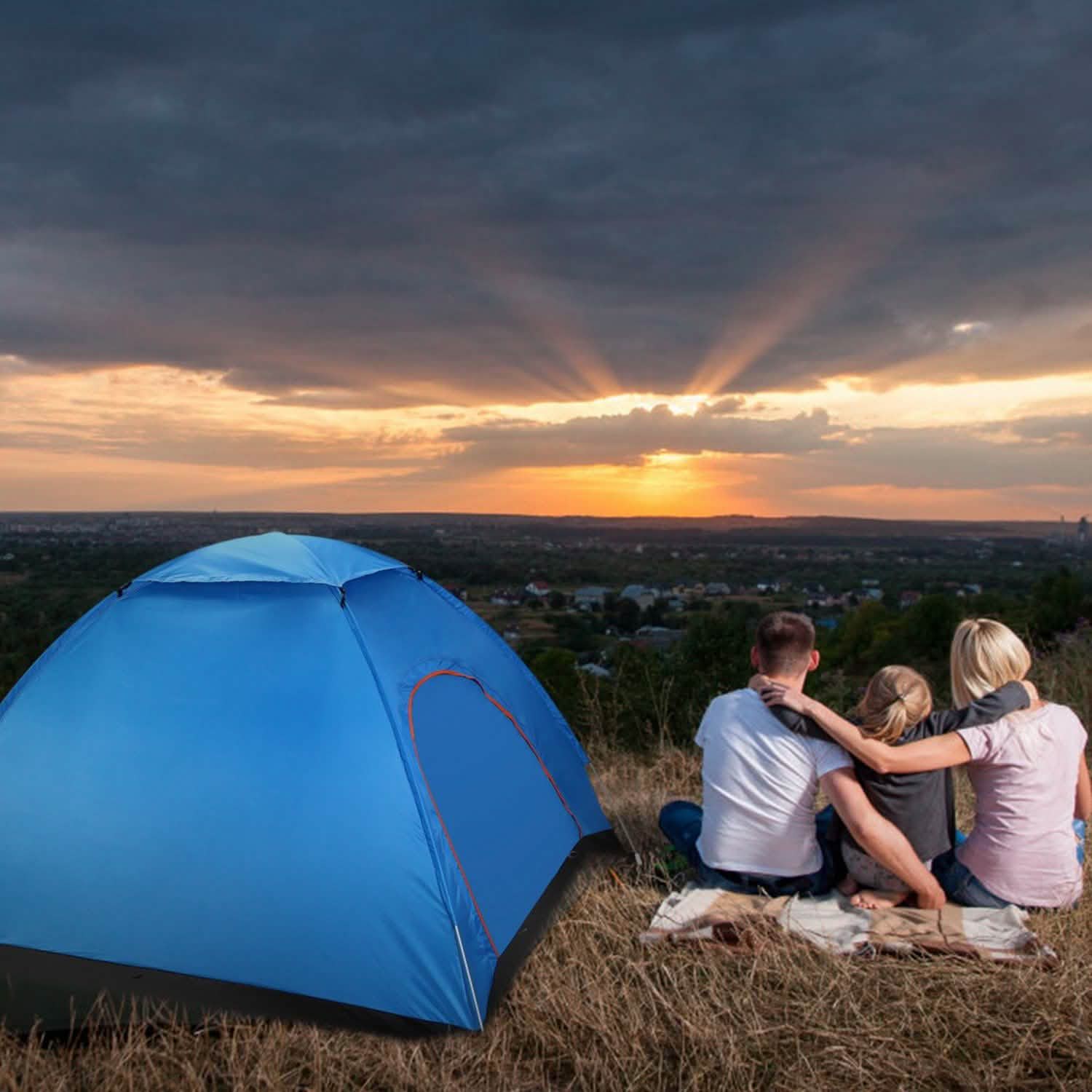 4 Persons Camping Waterproof Tent Sports & Outdoors - DailySale