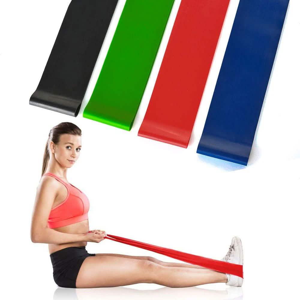 4-Piece: Exercise Resistance Loop Bands Assisted Pull Up Yoga Training Fitness - DailySale
