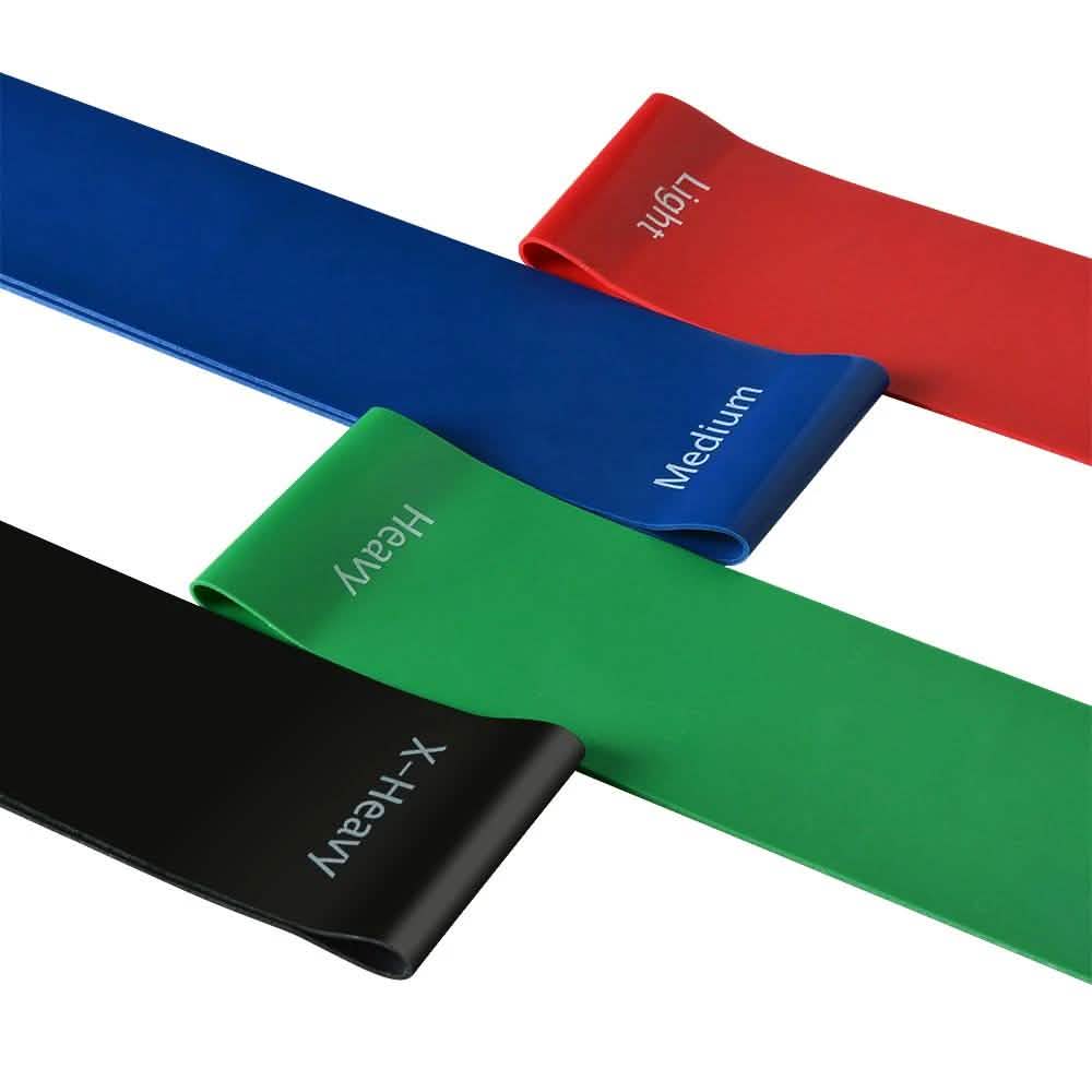 4-Piece: Exercise Resistance Loop Bands Assisted Pull Up Yoga Training Fitness - DailySale