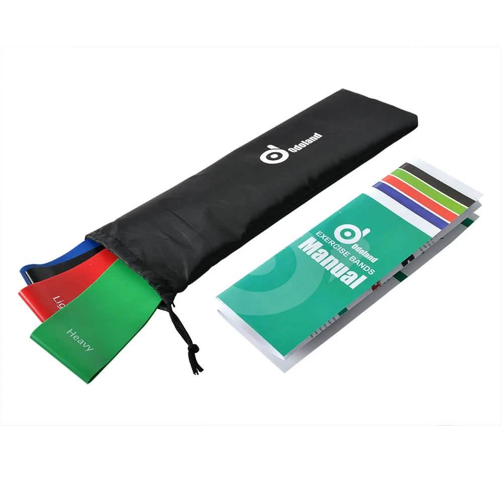 4-Piece: Exercise Resistance Loop Bands Assisted Pull Up Yoga Training Fitness - DailySale