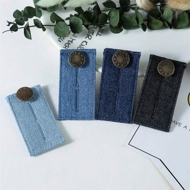 4-Piece: Jeans Elastic Waistband Button Extender Belt Men's Shoes & Accessories - DailySale