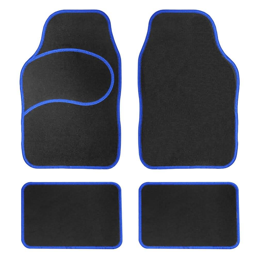 4-Piece: Mod Non-Slip Carpet Floor Mat Set Automotive - DailySale