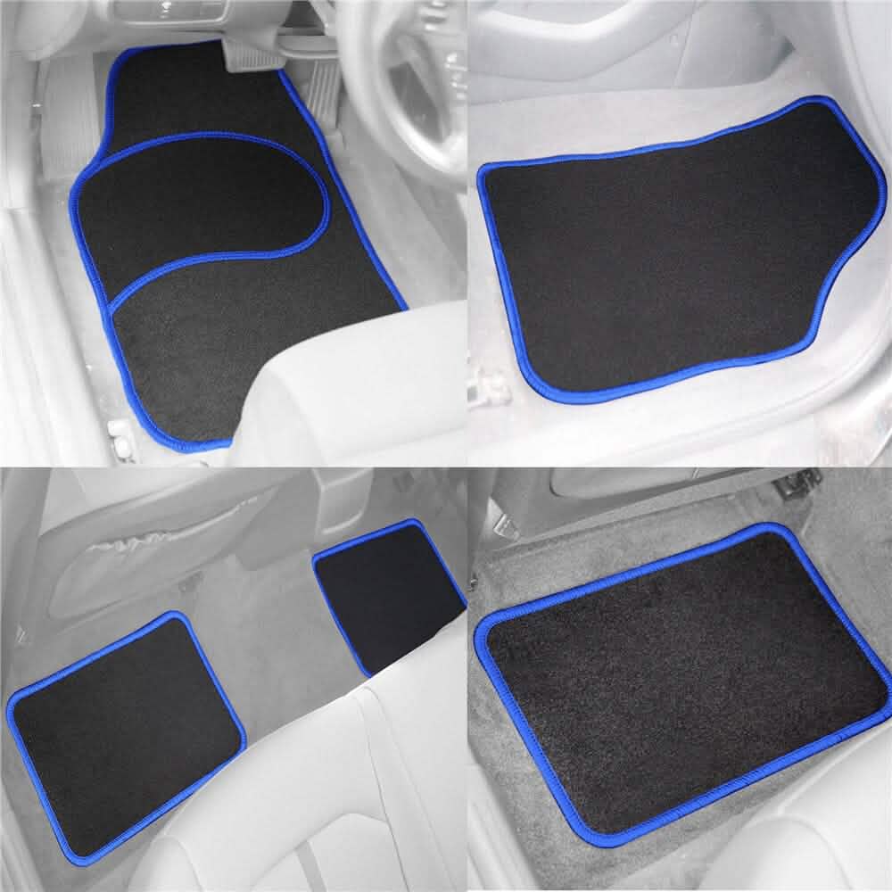 4-Piece: Mod Non-Slip Carpet Floor Mat Set Automotive - DailySale