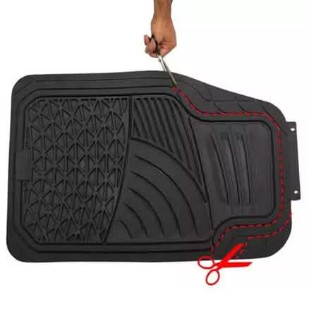 4-Piece: OxGord Universal Fit Heavy-Duty Rubber Car-Floor Mats Set Automotive - DailySale
