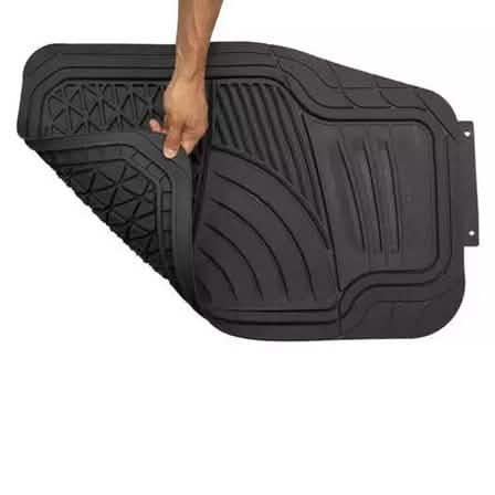 4-Piece: OxGord Universal Fit Heavy-Duty Rubber Car-Floor Mats Set Automotive - DailySale