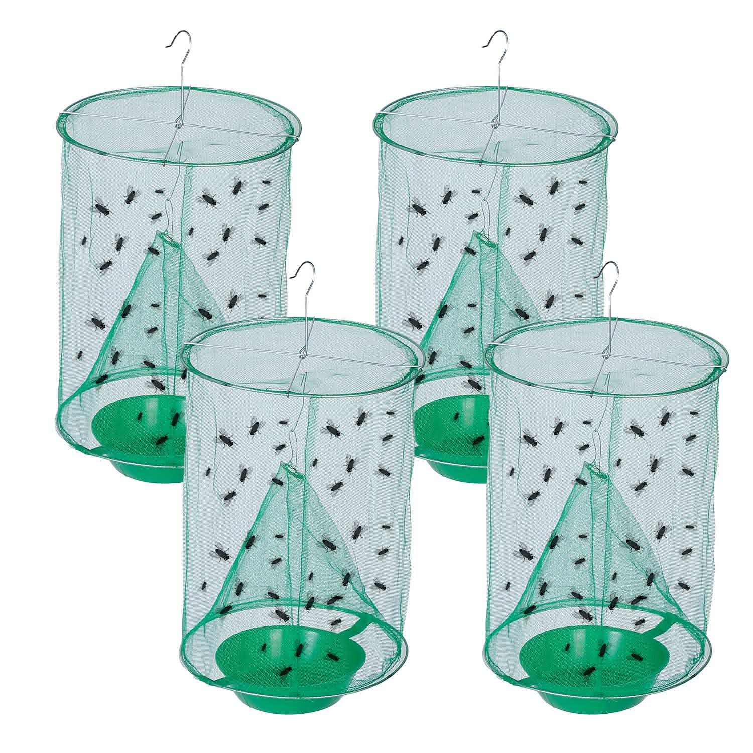 4-Piece: Ranch Fly Trap with Bait Set Pest Control - DailySale