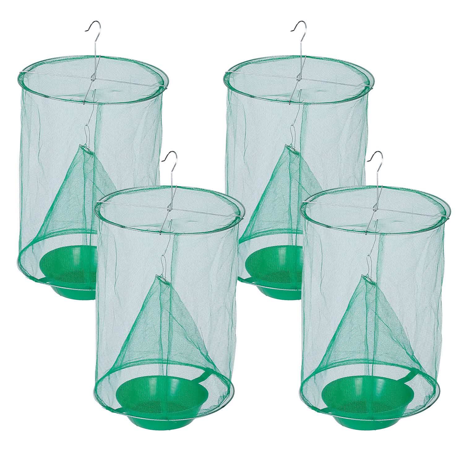 4-Piece: Ranch Fly Trap with Bait Set Pest Control - DailySale