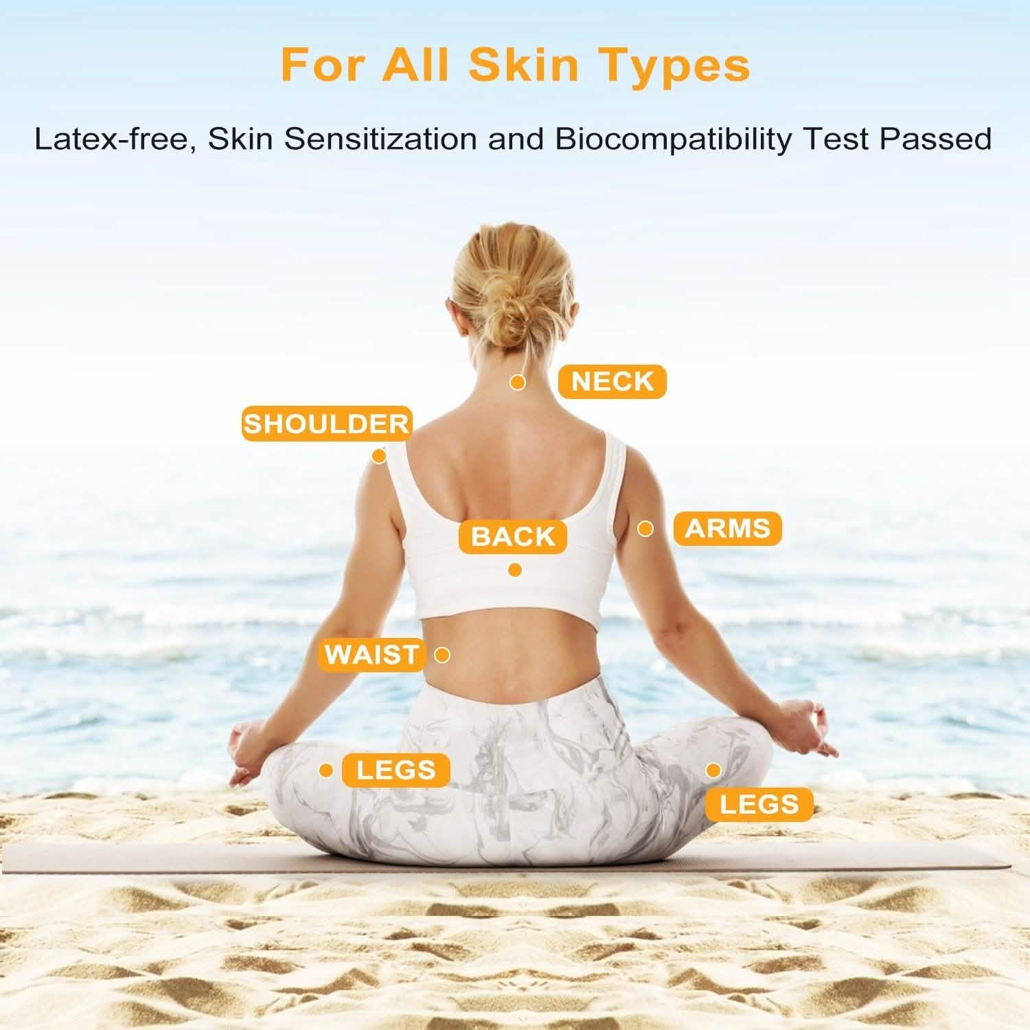 4-Piece: Reusable Self-Adhesive Replacement Electrode Pads Wellness - DailySale