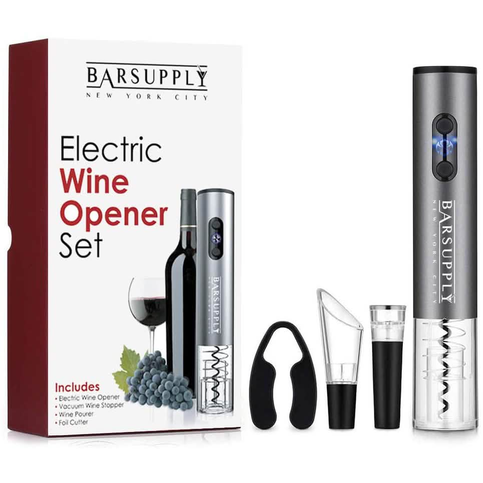 4-Piece Set: Electric Wine Bottle Opener Wine & Dining - DailySale