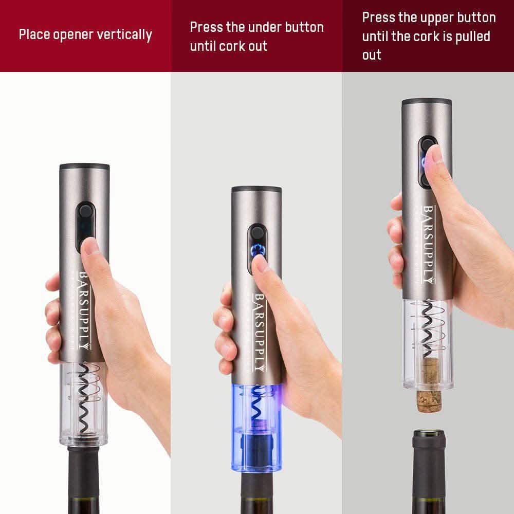 4-Piece Set: Electric Wine Bottle Opener Wine & Dining - DailySale