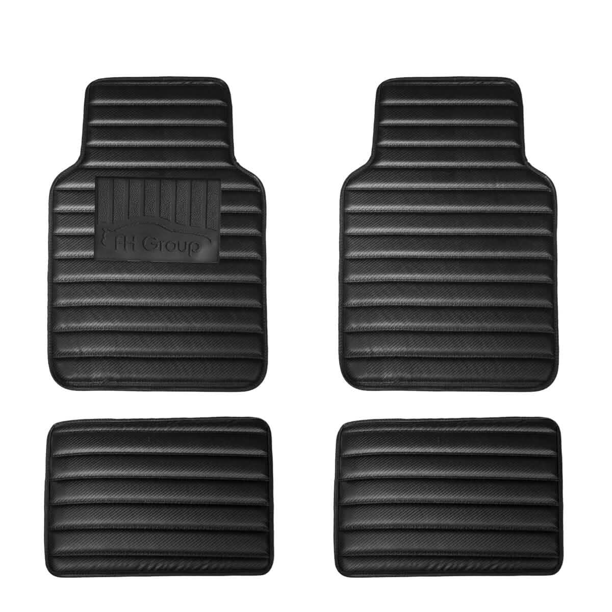 4-Piece Set: Heavy Duty Non-Slip Faux Leather Floor Mats Automotive - DailySale