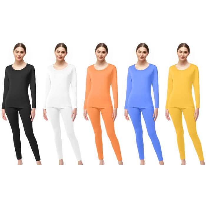 4-Piece Set: Women's Ultrasoft Microfiber Fleece Thermal Women's Clothing S - DailySale