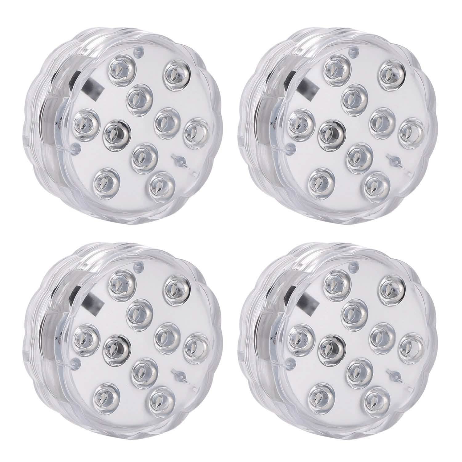 4-Piece: Submersible RGB LED Lights Indoor Lighting - DailySale