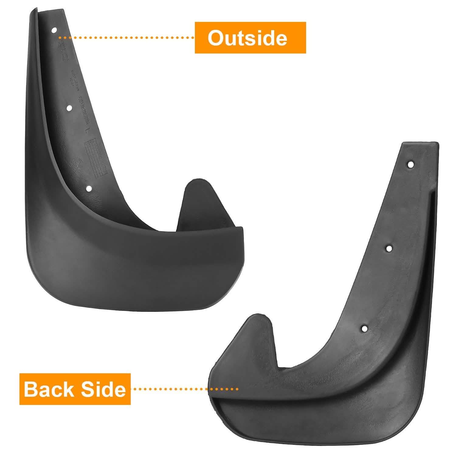 4-Piece: Universal Fit Car Mudguard Flaps Automotive - DailySale