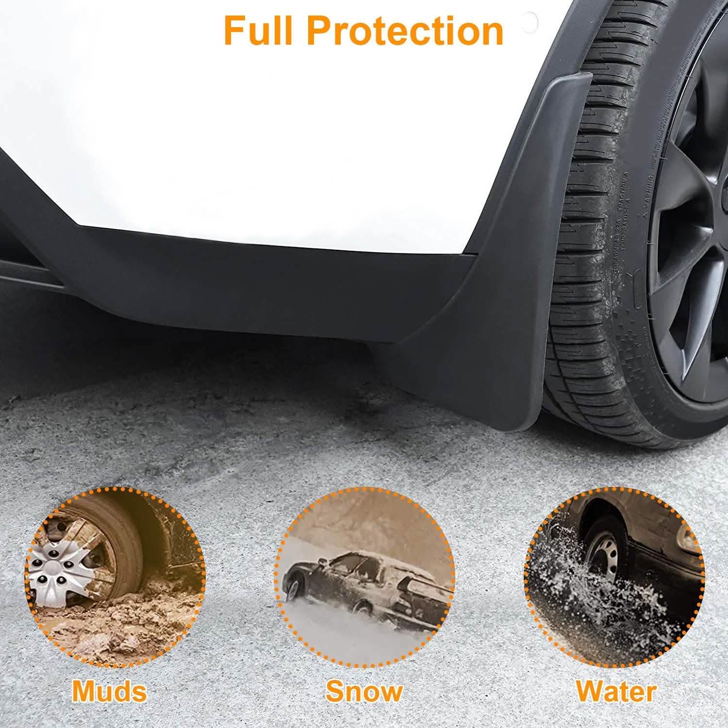 4-Piece: Universal Fit Car Mudguard Flaps Automotive - DailySale