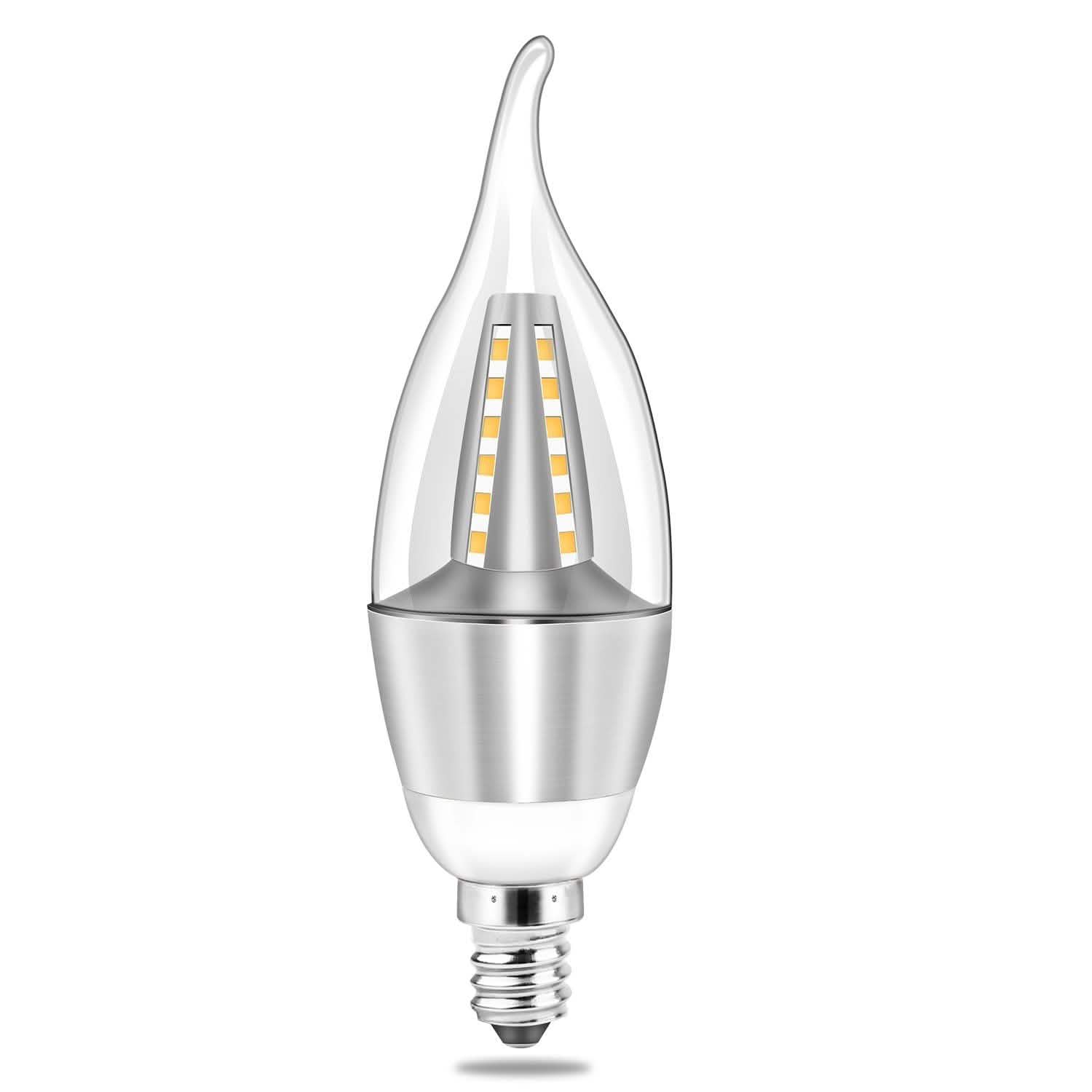 4-Pieces: 5W E12 Candelaria Bulbs Indoor Lighting - DailySale