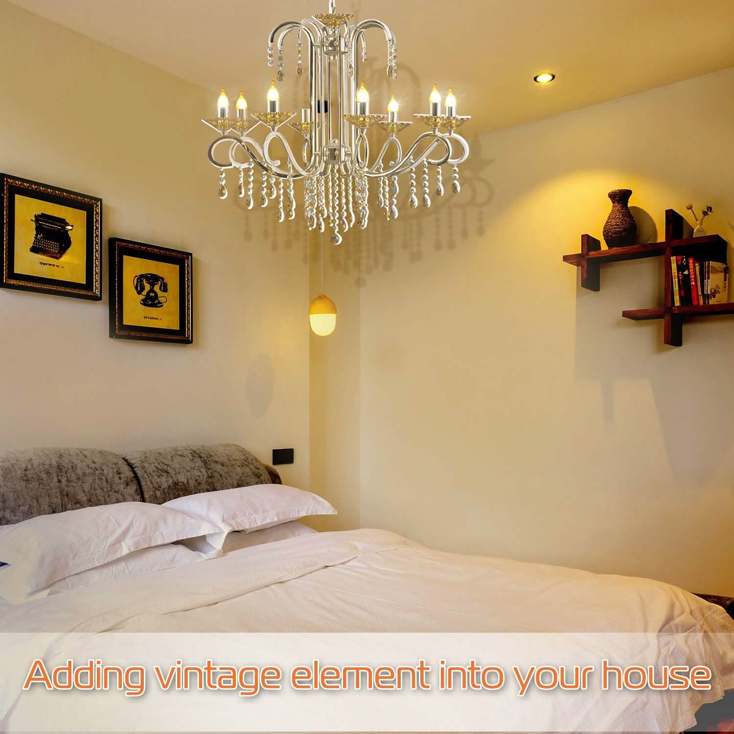 4-Pieces: 5W E12 Candelaria Bulbs Indoor Lighting - DailySale
