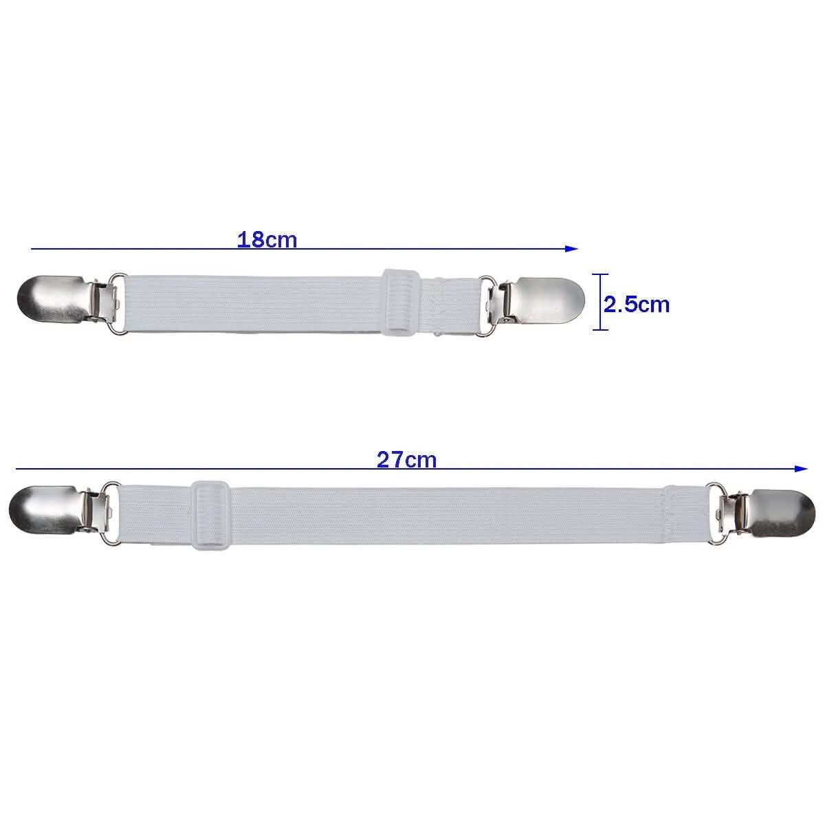 4-Pieces: Adjustable Bed Sheet Fasteners Bedding - DailySale