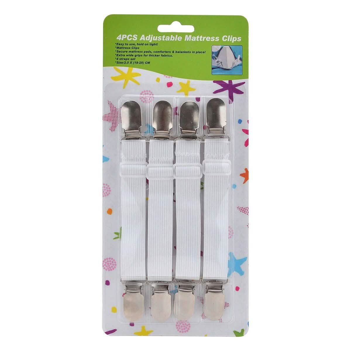 4-Pieces: Adjustable Bed Sheet Fasteners Bedding - DailySale