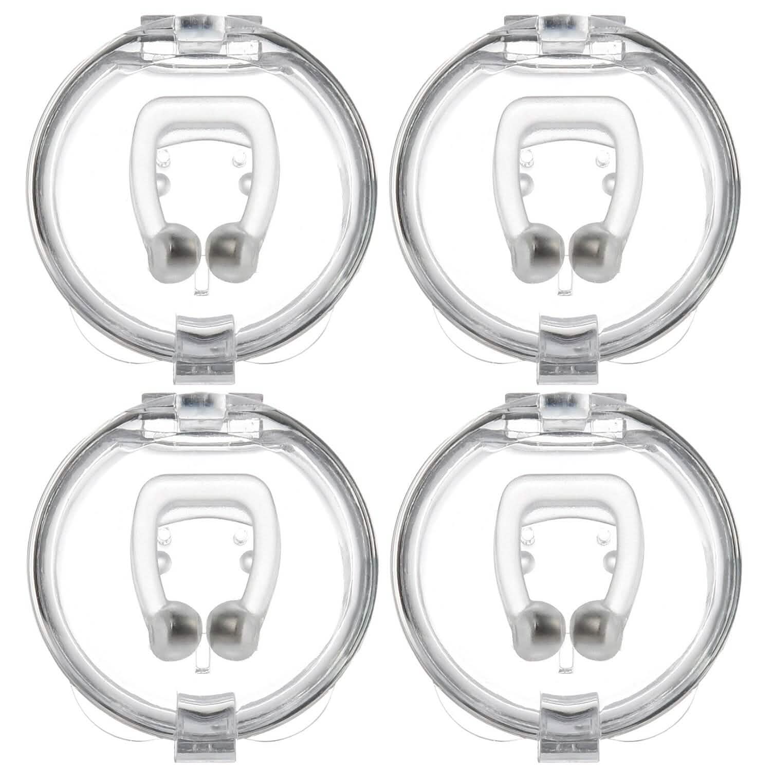 4-Pieces: Magnetic Nose Clip Anti Snoring Device Wellness - DailySale