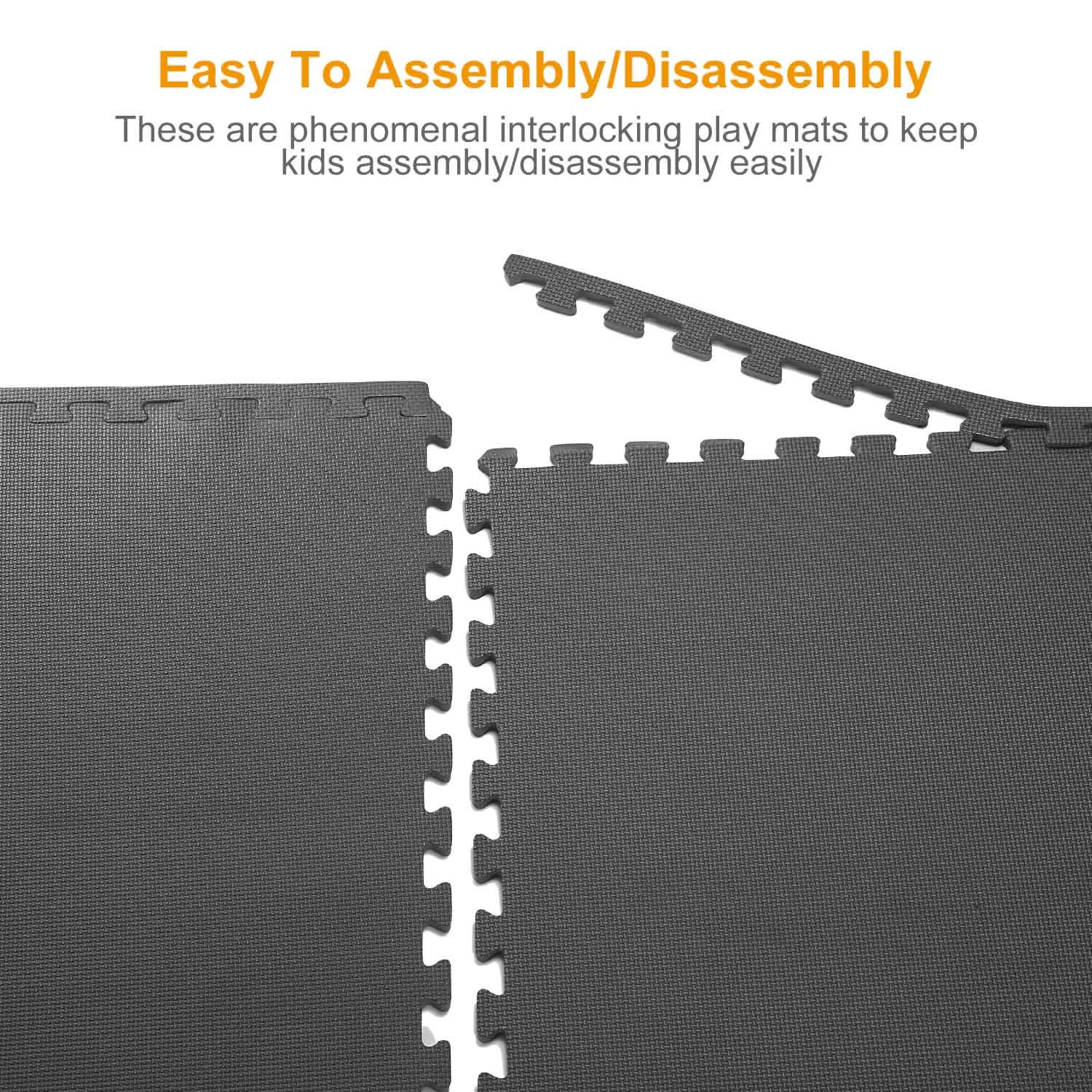 4-Pieces: Puzzle Exercise Foam Mat Fitness - DailySale