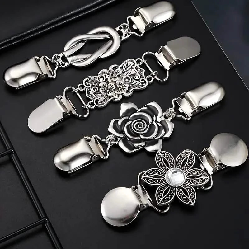 4-Pieces: Vintage Sweater Shawl Clips Retro Cardigan Collar Clips Women's Shoes & Accessories - DailySale