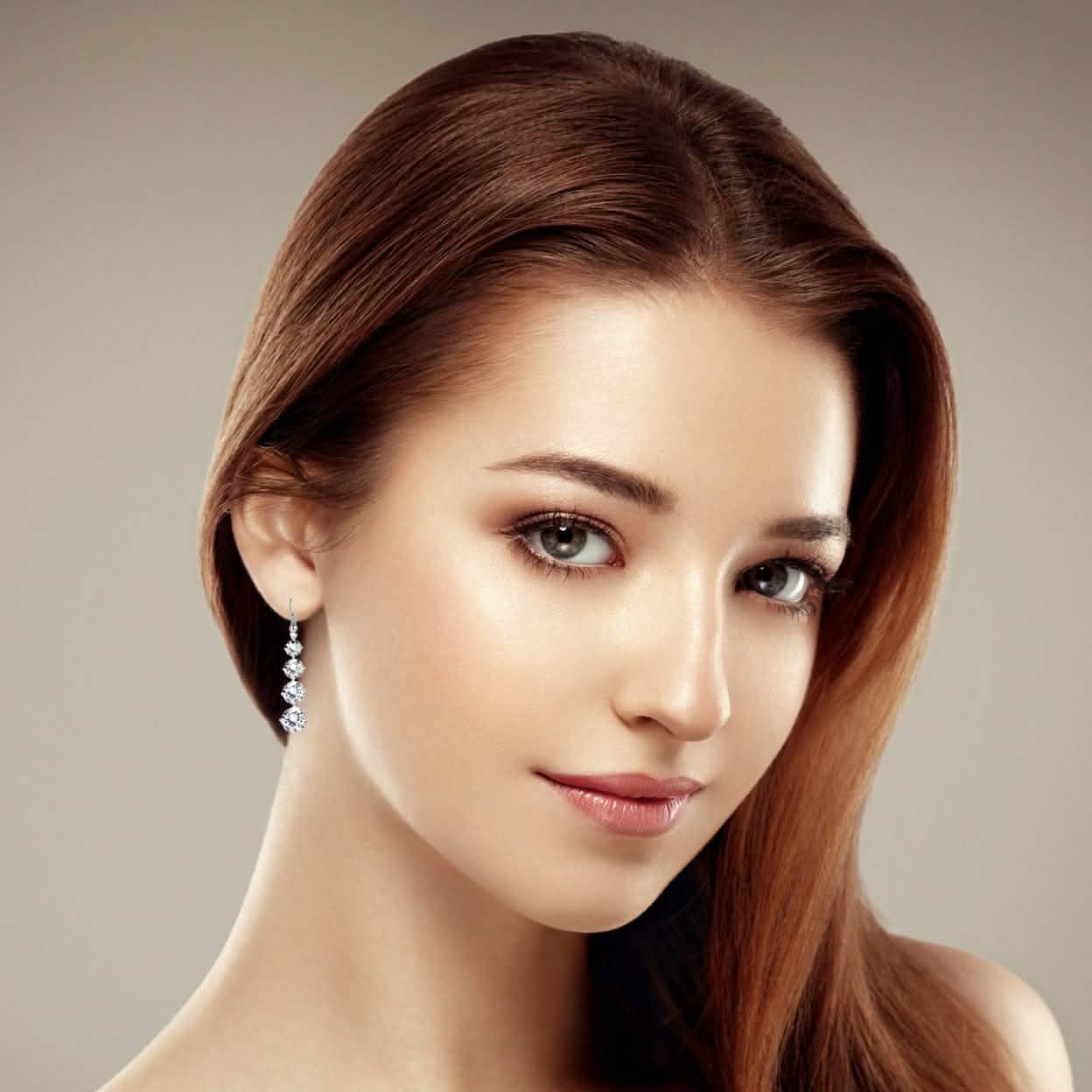 4 Row Graduated Crystal Drop Earrings Earrings - DailySale