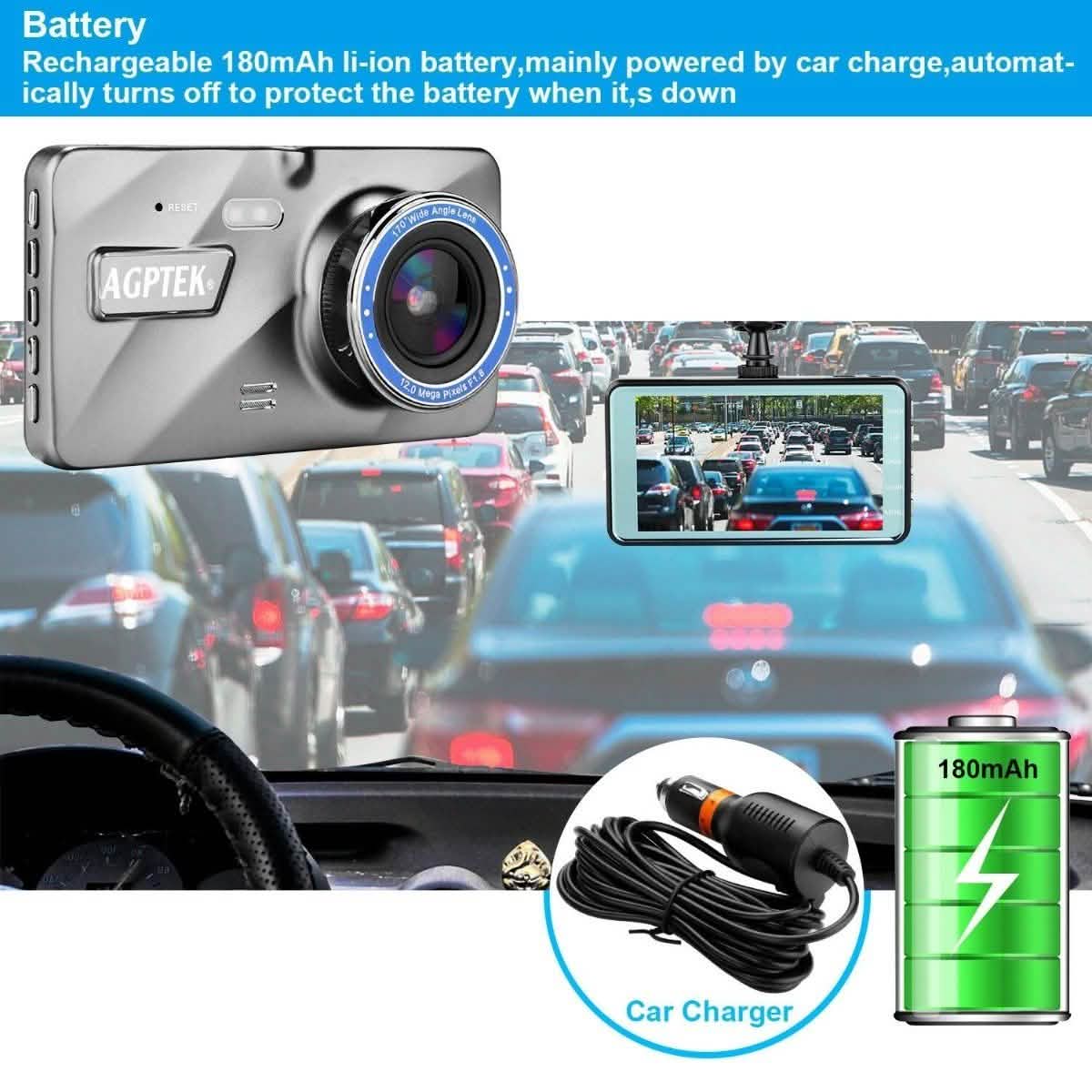 4" Vehicle 1080P Car Dashboard DVR Camera Video Recorder G-Sensor Dash Cam Auto Accessories - DailySale
