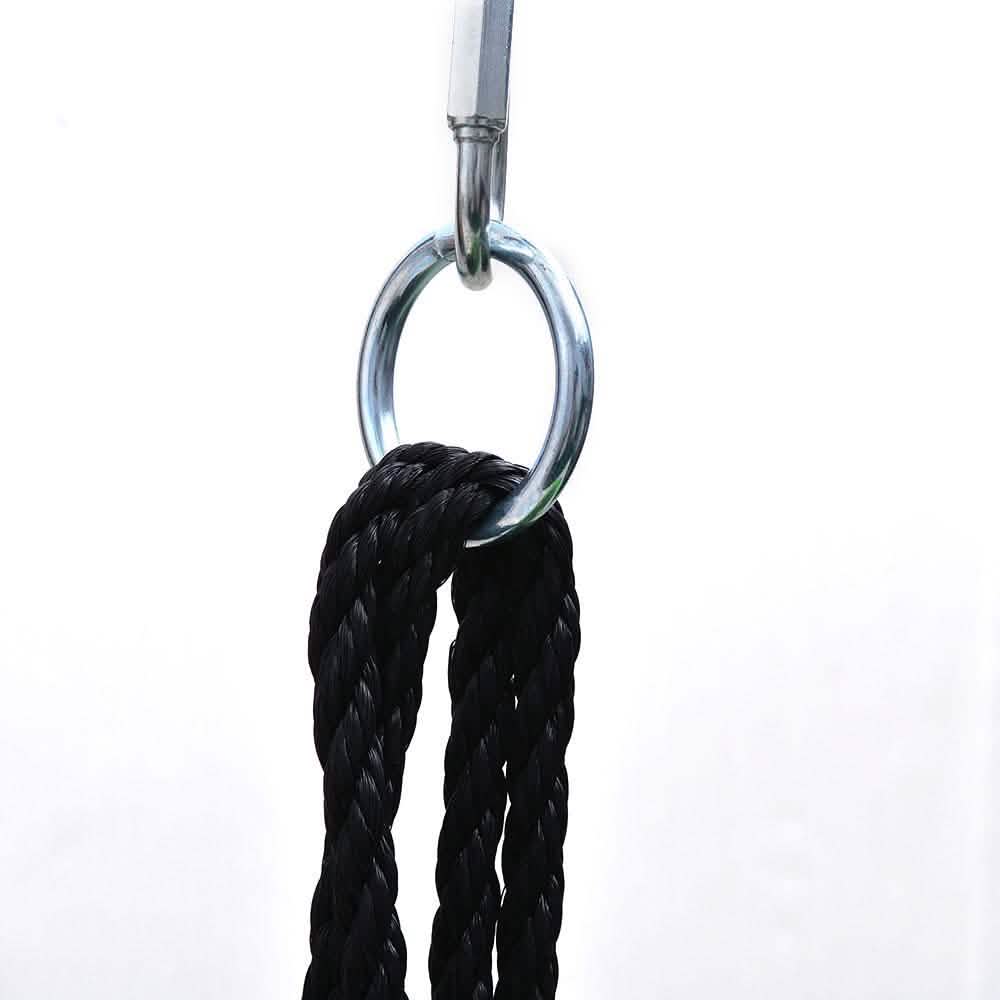 Closeup of rope ring or 40" Flying Saucer Tree Swing Chair Kids Round Hanging Rope Seat