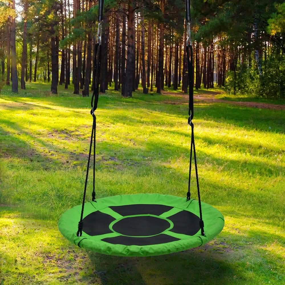 40 in Outdoor Tree Swing Hanging Rope Tire Saucer Seat Yard Mat Sports & Outdoors - DailySale