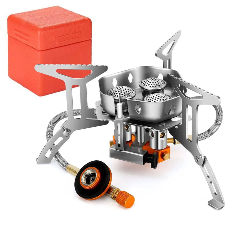 4000W Portable Camping Stove Foldable Powerful Gas Stove Backpacking Burner Sports & Outdoors - DailySale