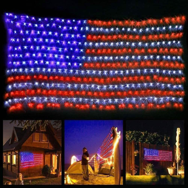 420 LED American Advanced Flag String Lights String & Fairy Lights - DailySale