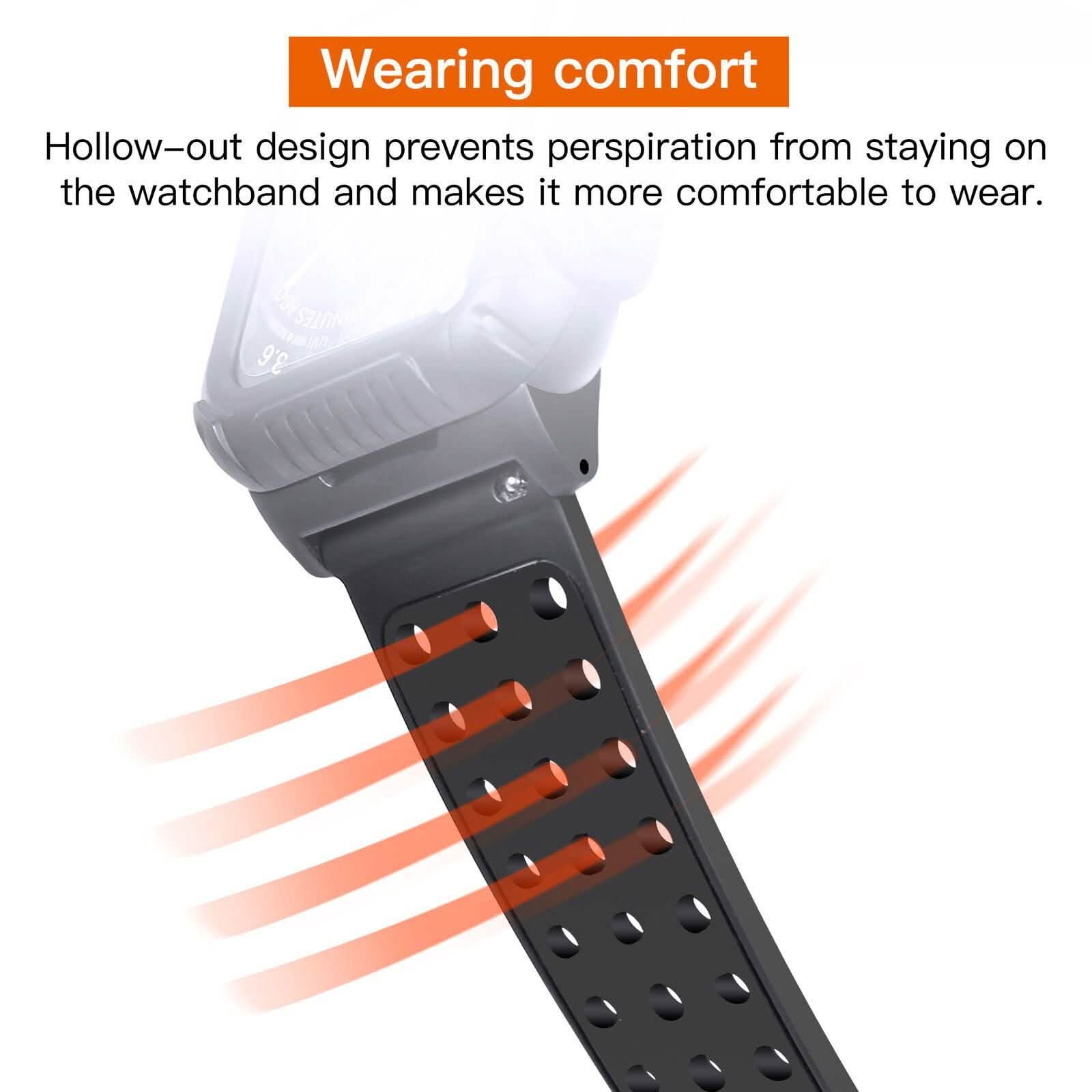 44 MM Full Cover Clear Case Screen Protector with Bands for Apple iWatch 4 and 5 Smart Watches - DailySale