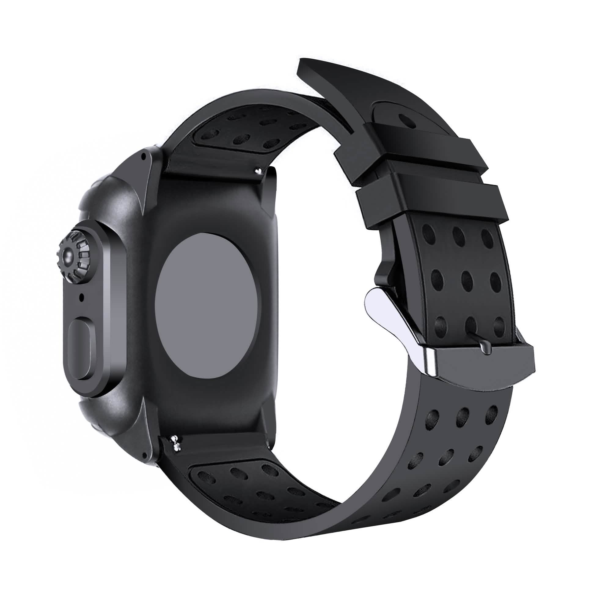 44 MM Full Cover Clear Case Screen Protector with Bands for Apple iWatch 4 and 5 Smart Watches - DailySale