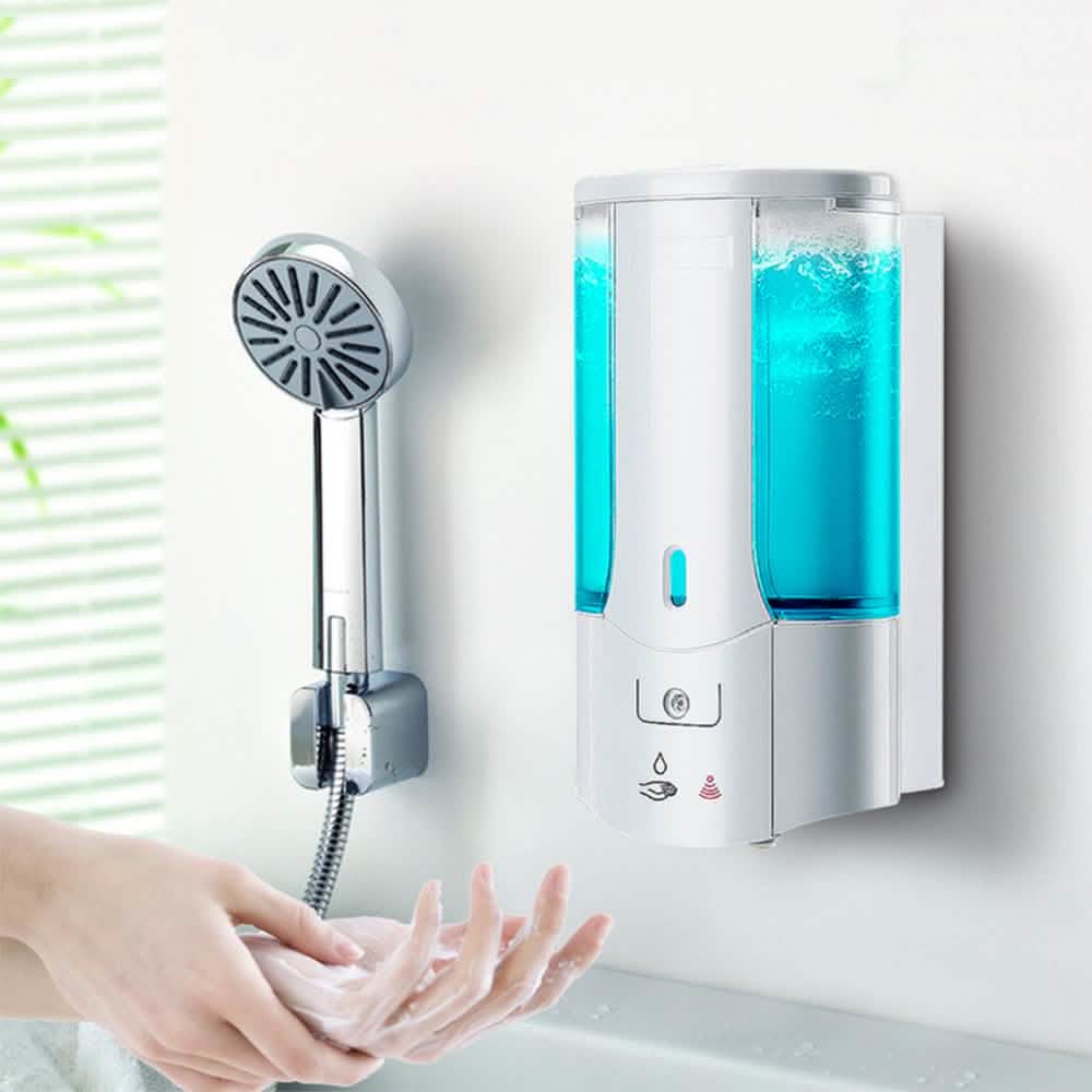 450mL Wall Mounted Automatic Infrared Sensor Hand-Free Soap Dispenser Bath - DailySale