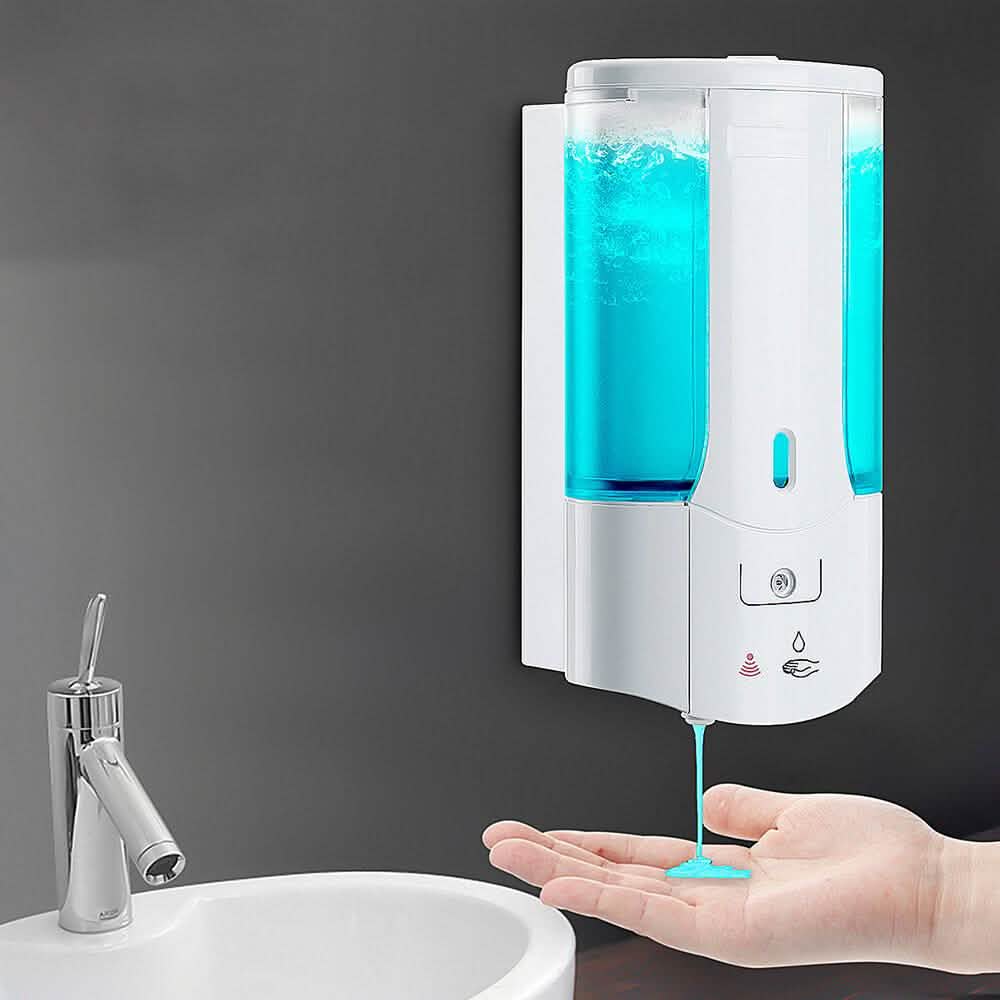 450mL Wall Mounted Automatic Infrared Sensor Hand-Free Soap Dispenser Bath - DailySale