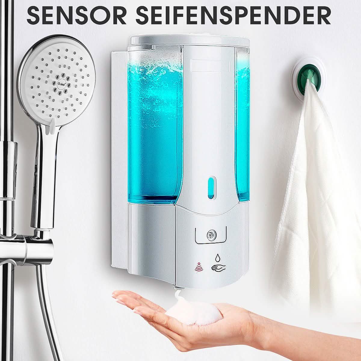 450mL Wall Mounted Automatic Infrared Sensor Hand-Free Soap Dispenser Bath - DailySale
